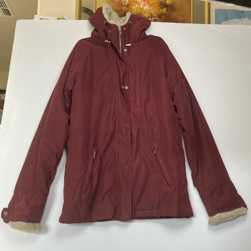 Cherokee Brand Maroon Outerwear With Hood